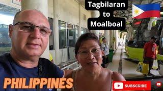 Trip from Tagbilaran (Bohol) to Moalboal (Cebu). Oceanjet and Ceres Liner bus. PHILIPPINES 2024