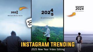 Instagram Trending 2025 New Year Reels Editing-Capcut || Happy New year 2025 Video Editing | Capcut