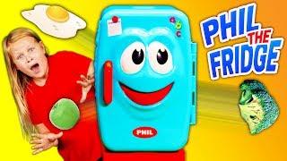 Assistant Plays Phil the Fridge Game with PJ Masks and Vampirina