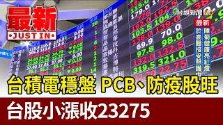 台積電穩盤 PCB.防疫股旺 台股小漲收23275