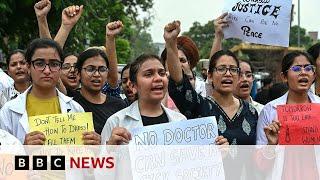 Indian doctors on strike over rape and murder of colleague | BBC News