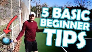 5 basic tips for the complete pickleball beginner