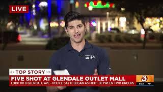 Police investigating what started shooting that left 5 people hurt at Glendale outlet mall