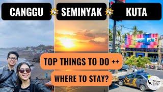 Canggu, Seminyak, Kuta : Where to STAY in Bali?