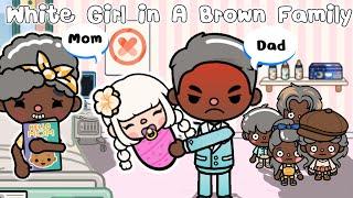 White Girl Was Adopted By Brown families Toca Life Story l Toca Boca