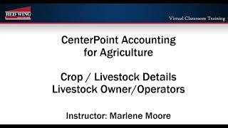 How To Set Up Livestock Owners/Operators in CenterPoint