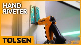 TOLSEN 8" Hand Riveter | Rivet Gun Tool | Riveter Gun