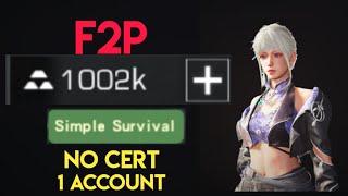 How I earned 1 mil GB in Simple Survival Server | 14 days, 1 Account, No Cert