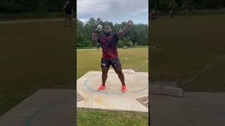 NEW  NATIONAL RECORD- 19.17m (62’9”) - 16lbs Shotput