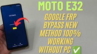 How to Bypass FRP on Moto E32 | Easy Google Account Unlock Guide (2024)