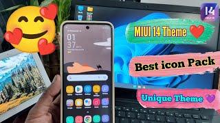 Best Unique MIUI Theme of the Day | Awesome icon Pack | Best Ui | MIUI 13/14 Themes |