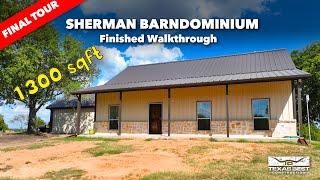 Barndominium Full Tour - 1,300 sqft Sherman  3 Bedroom 2 Bath | Texas Best Construction #barndo