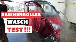  Elektro #Kabinenroller ️ WASCH TEST Geht Das ??? Wir Waschen einen Elektro Kabinenroller 25 Kmh !