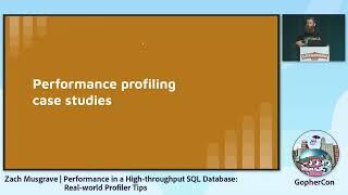 Performance in a High-throughput SQL Database - Zach Musgrave