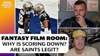 Fantasy Film Room: Saints sustainable? Why is scoring way down otherwise? | Yahoo Fantasy Forecast