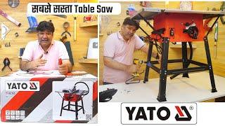 YATO YT - 82165 Electric Table Saw To Cut wood - Yato Power Tools For Carpenter | Unboxing In Hindi