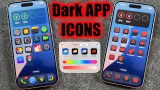 How to Use Dark Mode Apps, Icons, Colors & Sizes on iPhone & iPad - iOS 18