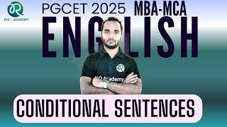 PGCET MBA-MCA 2025 | Yuva Batch | English | Conditonal sentences  | By Husen Sir |