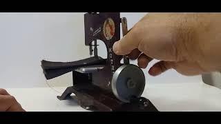 Vintage 1950's metal "Little Mother" toy sewing machine ebay item customer video (sold)