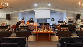 Stuarts Draft Baptist Church Celebration Ringers practice December 5, 2021 (missing Sue and Christi)