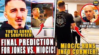 Tom Aspinall GIVES FINAL PREDICTION for Jon Jones vs. Stipe Miocic! Miocic RUNS INTO DC! Dana-Jones