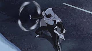 Moon Knight action scenes from the cartoons Compilation (2013-2020)