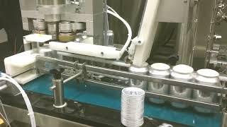 4 heads beer cans filling and sealing machine economic type filler sealer