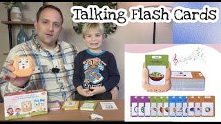 These help teach you kid a second language. Talking flash cards- Spanish