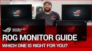 Pro Gaming Series ROG Monitor Guide