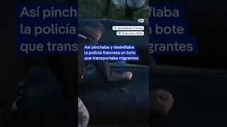 Policía francesa pincha y desinfla botes que iban a llevar migrantes a Reino Unido