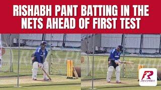 Inside India's Net Session: Rishabh Pant batting in the nets.