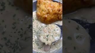 Clam chowder & cheddar biscuits #explore #foodie #cooking  #food #soup #foryou