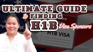  The ULTIMATE GUIDE to Finding H1B VISA SPONSORS/ Easy to Understand Guide/ FOR TEACHERS