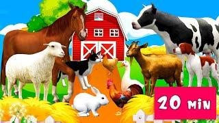 Farm Animals for Kids Animals video Cow sound Duck sounds