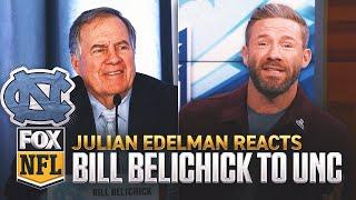 Bill Belichick: Julian Edelman reacts to North Carolina head coach hire | FOX NFL Kickoff