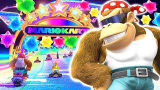 Mario Kart 8 Deluxe - Wii Rainbow Road (Funky Kong Gameplay)