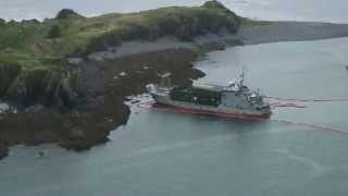 Army vessel grounded in Alaska, leaks 15,000 gallons of diesel in salmon waters