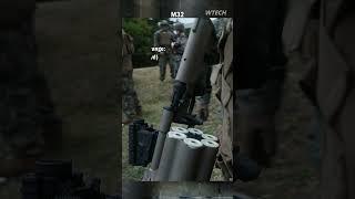 weapons training of marines with M32 grenade launchers