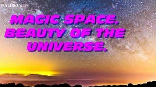 MAGIC SPACE. BEAUTY OF THE UNIVERSE. CREATIVE FOOTAGE.