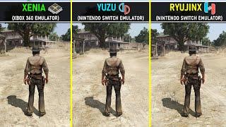 Red Dead Redemption | Xenia vs Yuzu vs Ryujinx | PC Emulators Performance Comparison | 1440P