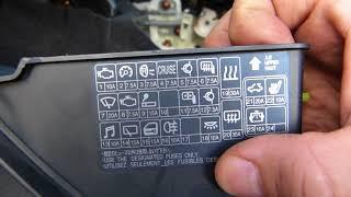 Fuse locations and circuit detail to find the right fuse