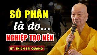 Số Phận là do NGHIỆP TẠO NÊN - HT. Thích Trí Quảng (nên nghe 1 lần)