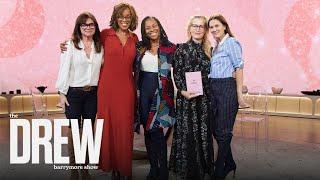 Gayle King & Gillian Anderson Join Drew Barrymore & Valerie Bertinelli for Makeup-Free Roundtable