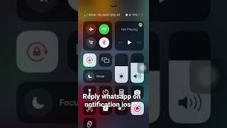 Reply whatsapp on notification ios15