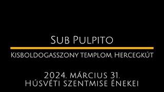 Sub Pulpito - Húsvéti szentmise 2024 - Kisboldogasszony templom Hercegkút