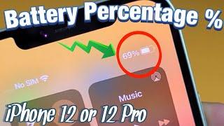 How to See Battery Percentage % on iPhone 12 / 12 Pro