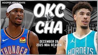 Oklahoma City Thunder vs Charlotte Hornets Full Game Highlights | Dec 28 | 2025 NBA Season