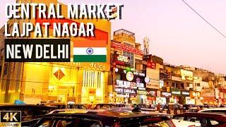 Walking And Exploring- Central Market Lajpat Nagar New Delhi India  4K HDR Walking Tour Video