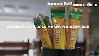 How to make MAXIM MOCHA GOLD MILD stick coffee (Korean mix coffee)