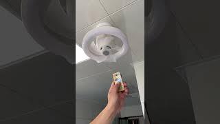 Product Link in Bio  ( 178 ) 2in1 Radiant Rotating RC Ceiling Fan Lamp